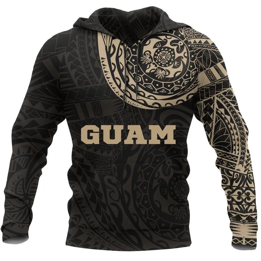 Guam Polynesian Tattoo Style All-Over Hoodie Bt13