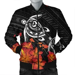 Alohawaii Jacket - Hawaiian Map Kanaka Turtles Hibiscus Plumeria Bomber Jacket - AH - J4R