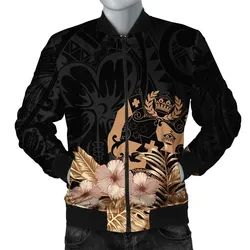 Alohawaii Tonga Jacket - Tonga Hibiscus Tribal Bomber Jacket J09