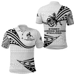 Fiji Rugby Polo Shirt Sydney Nadroga Navosa Stallions Unique Version - White LT8