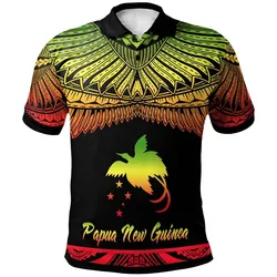 Papua New Guinea Polynesian Polo Shirt - Poly Tattoo Reggae Version