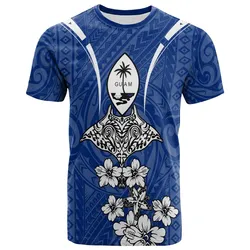 Guam T shirt - Ray Hibiscus