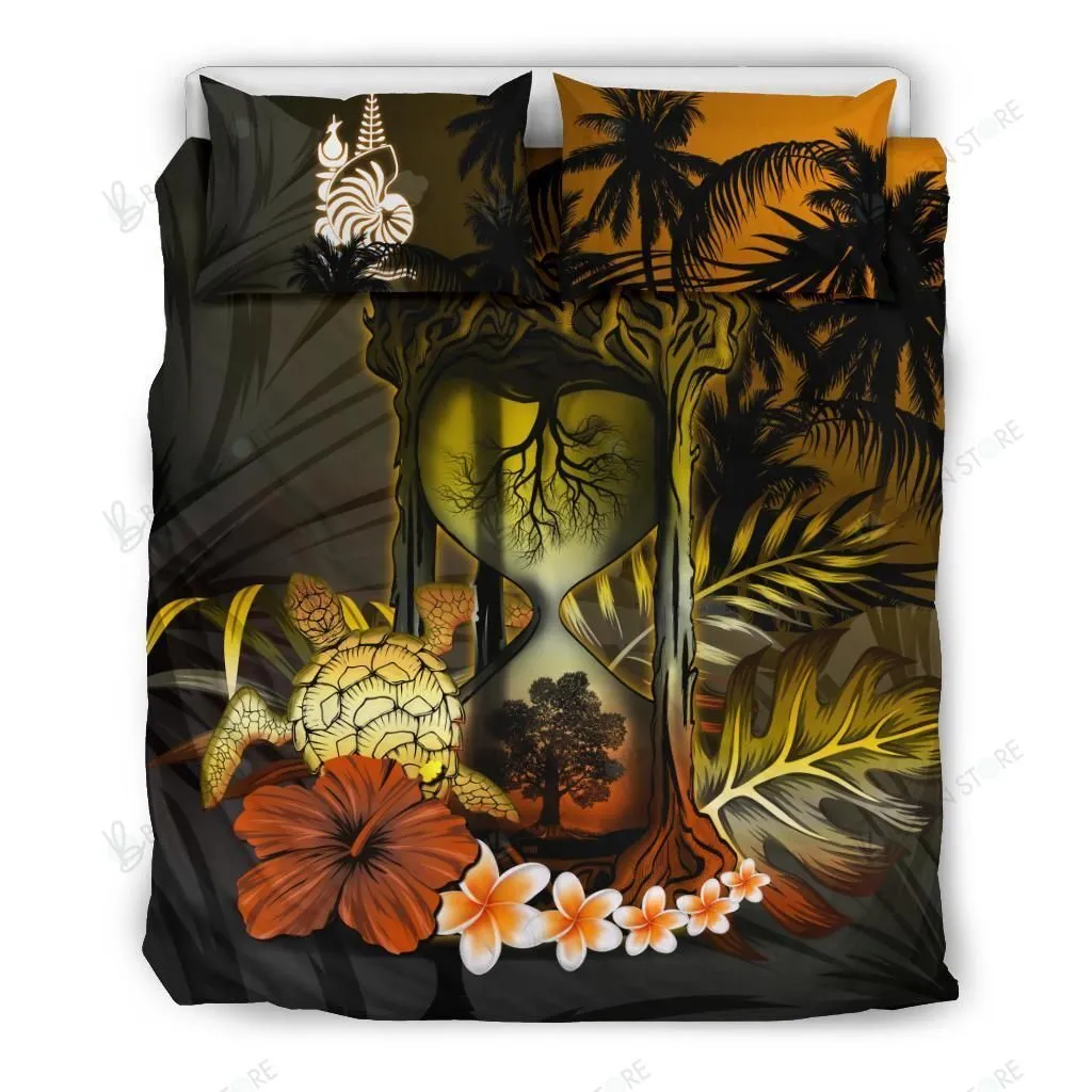 New Caledonia Hibiscus Tree Of Life Hourglass Bedding Set Bedroom Decor