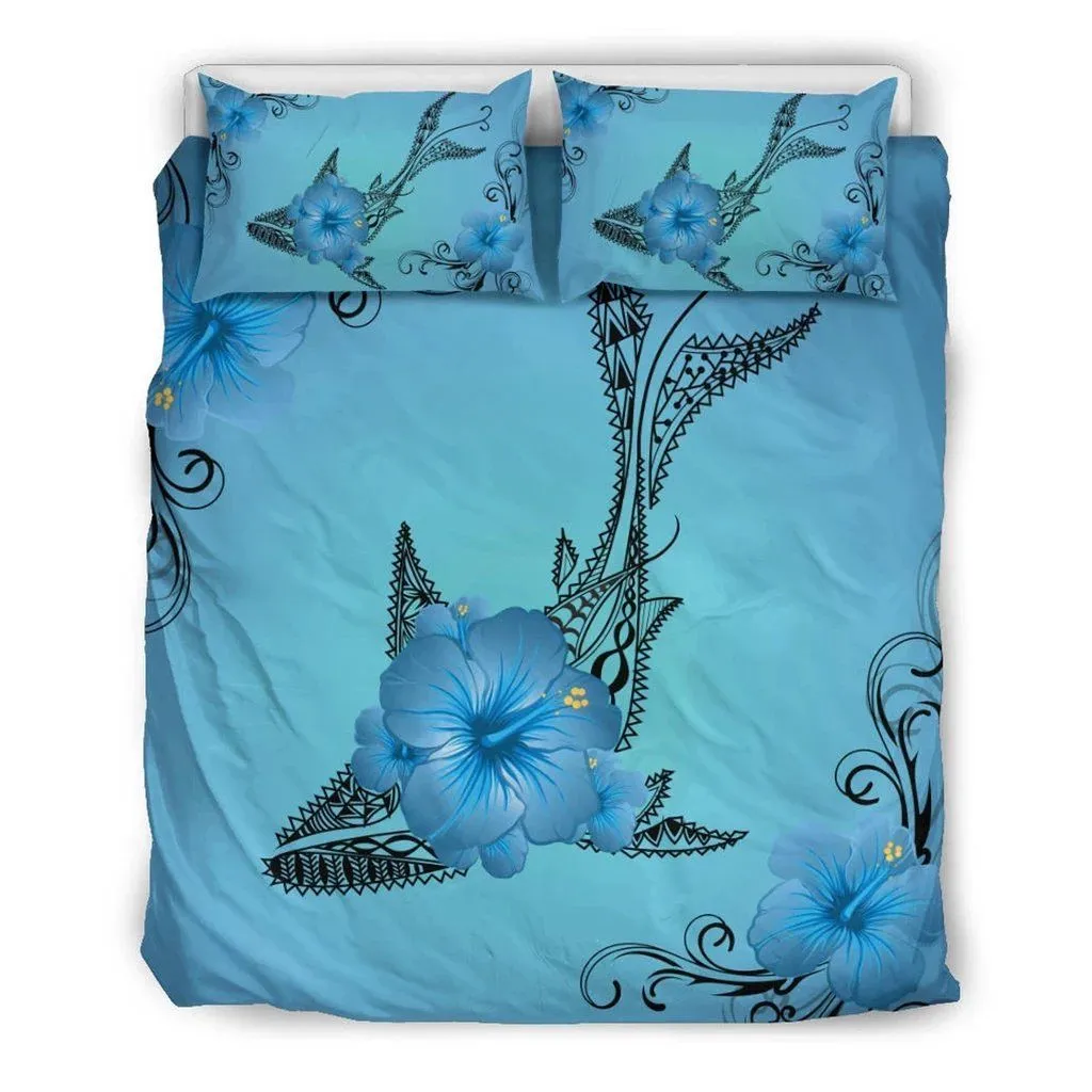 Hawaii Shark Polynesian Hibiscus Bedding Set Ah J9 Dhc1712836Dd