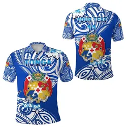 (Custom Personalised) Mate Maa Tonga Rugby Polo Shirt Polynesian Unique Vibes, Custom Text and Number - Blue