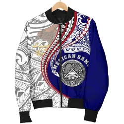 American Samoa Mens Bomber Jacket Kanaloa Tatau Gen AS