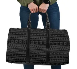 Polynesian Tattoo Tribal Gray Hawaii Travel Bag