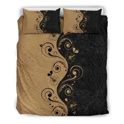 FamilyGater Home Set - Hawaiian Wave Hibiscus Polynesian Bedding Set - AH J2