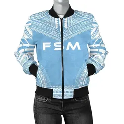 FamilyGater Jacket - Bomber Jacket Federated States Of Micronesia Flag Polynesian Chief - Bn10