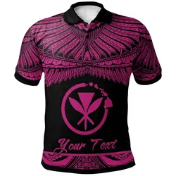 Hawaii Polynesian Custom Personalised Polo Shirt - Poly Tattoo Pink Version