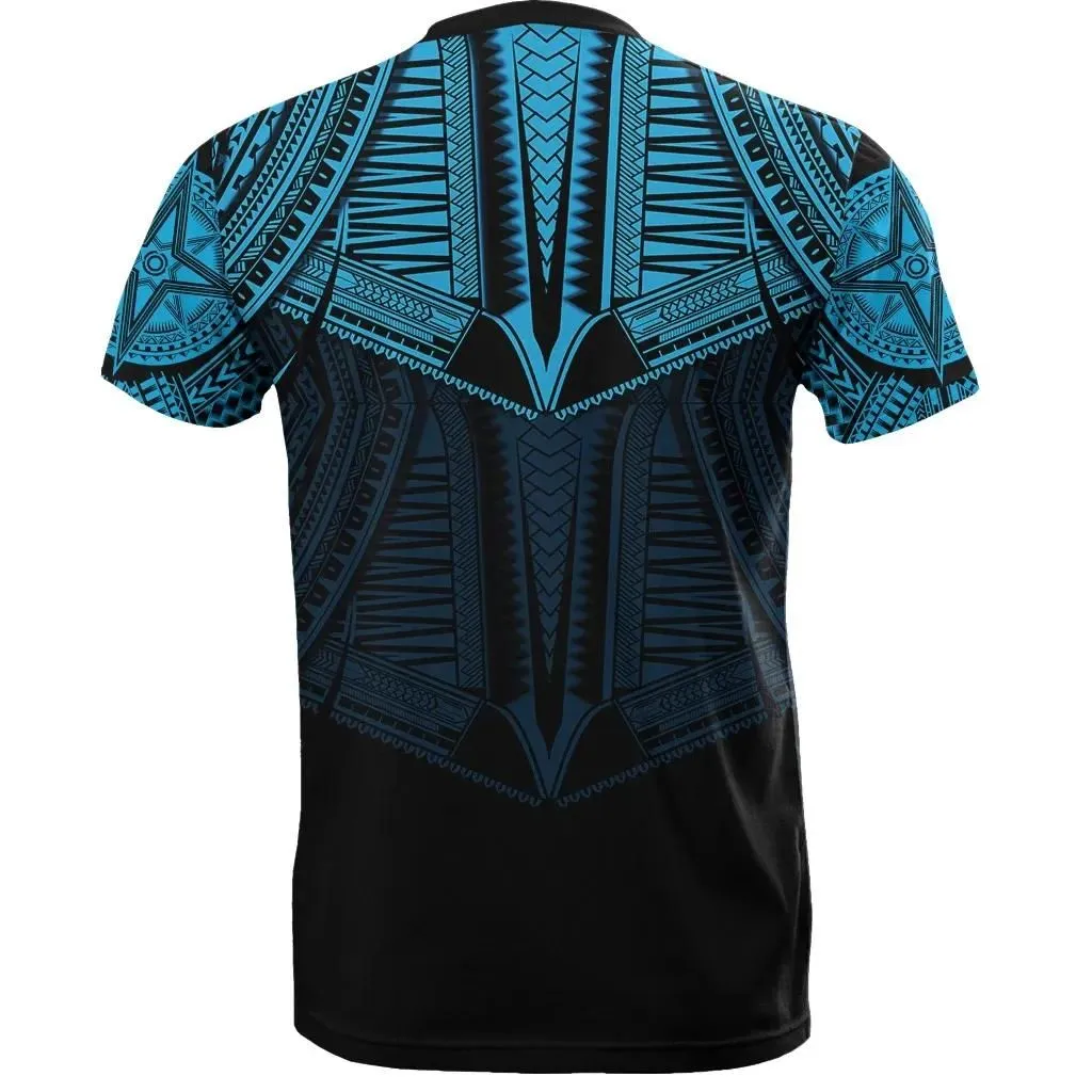 Best Polynesian Tattoo T-Shirt Blue A7