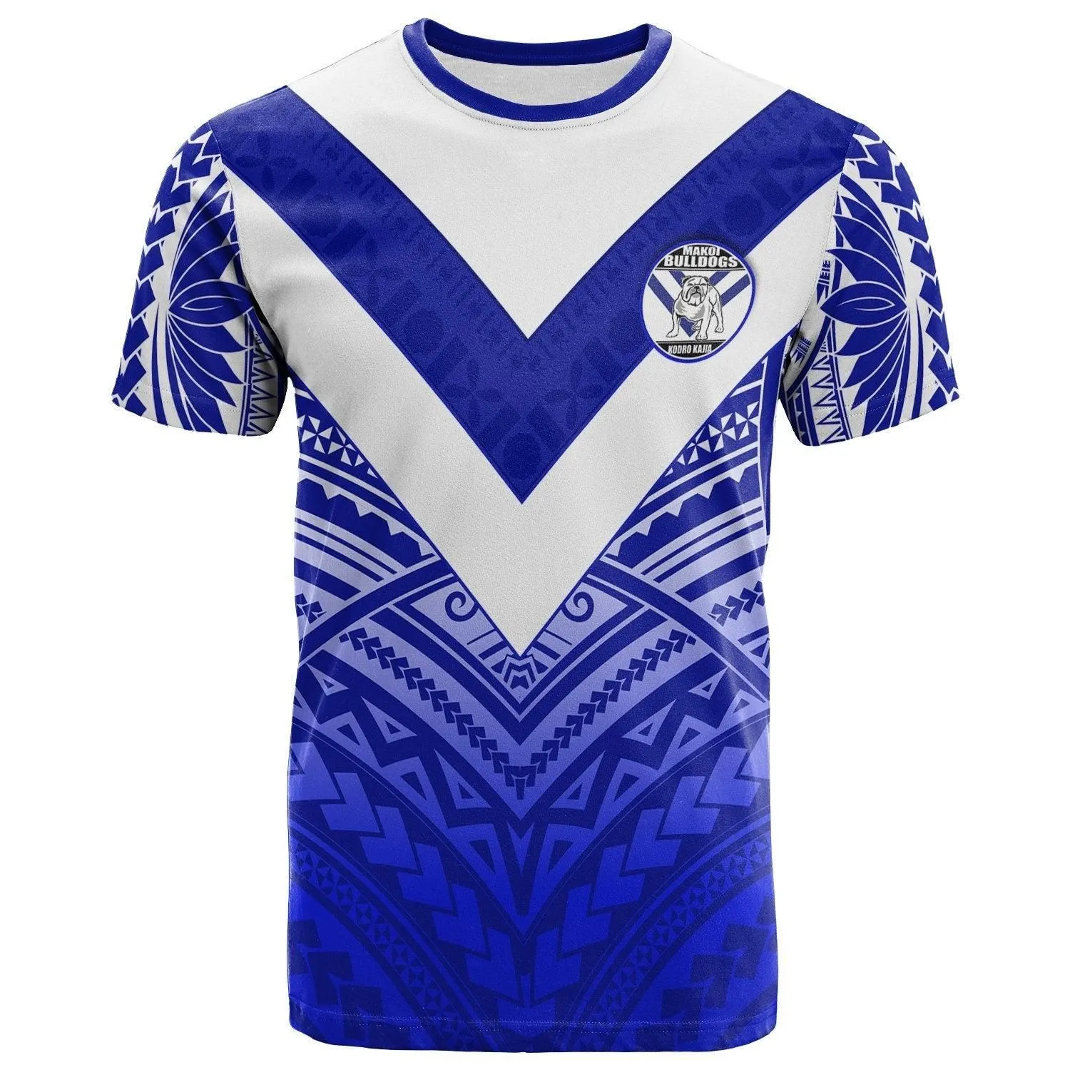 (Custom Personalised) Makoi Bulldogs T Shirt Forever Fiji Rugby - Version Fresh 03 - Custom Text and Number LT13