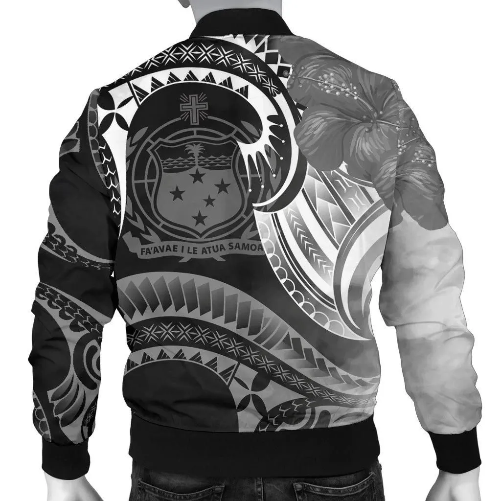 FamilyGater Jacket - Bomber Jacket Samoa - Samoa Seal Wave Style (Black) - BN18