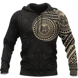 Tribal Hoodie, Polynesian Sun God Tattoo All Over Print Hoodie