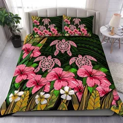 Hawaii Turtle Hibiscus Tropical Polynesian Bedding Set - Floren Style - AH
