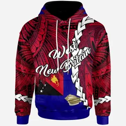 Papua New Guinea West New Britain Province Polynesian Hoodie - Tribal Wave Tattoo