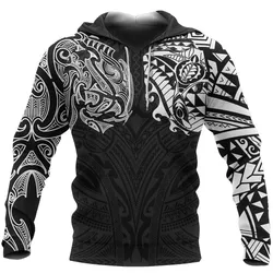 New Zealand Hoodie, Maori Polynesian Tattoo