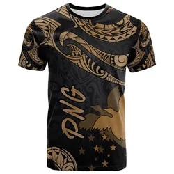 Papua New Guinea Polynesian T shirt - Poly Tattoo Gold Version