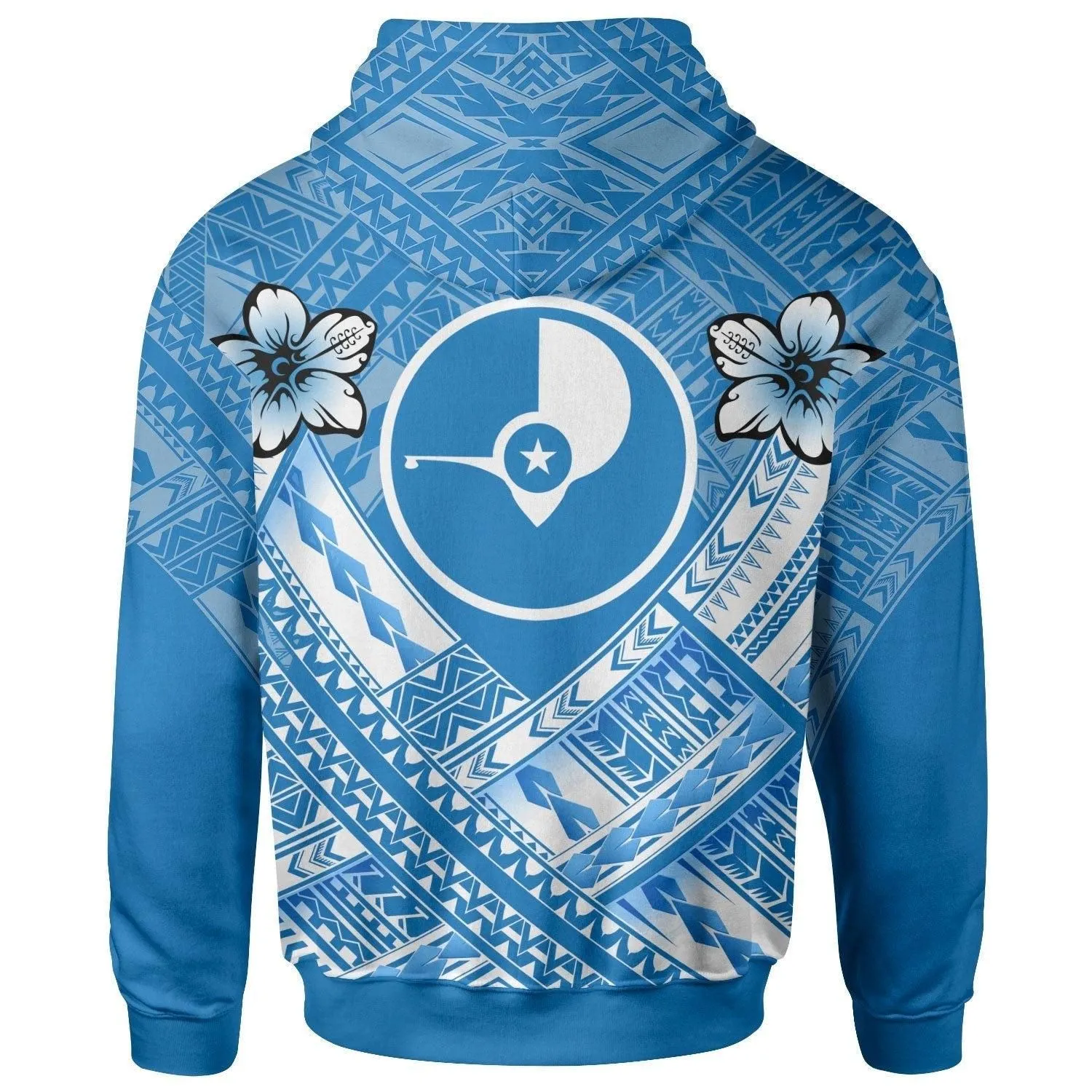 Yap Polynesian Hoodie - Yap Flag Camisole Hibiscus Style