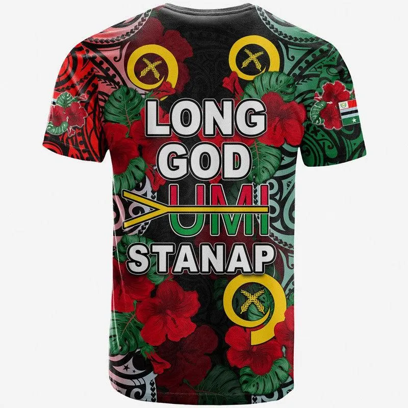 Vanuatu Penama And Hibiscus T Shirt  LT6