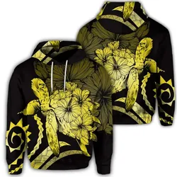 Alohawaii Hoodie - Hawaiian Hoodie - Hawaiian Turtle Hibiscus Polynesian Vintage Hoodie - Yellow - AH - J4R