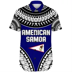 Wonder Print Shop Shorts Sleeve Shirt - American Samoa Tattoo Chief Shorts Sleeve Shirt LT10