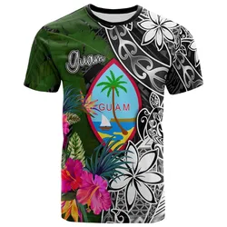 Guam T-Shirt - Turtle Plumeria Banana Leaf