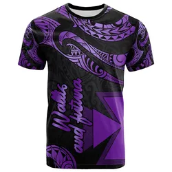Wallis and futuna Polynesian T-Shirt - Poly Tattoo Purple Version