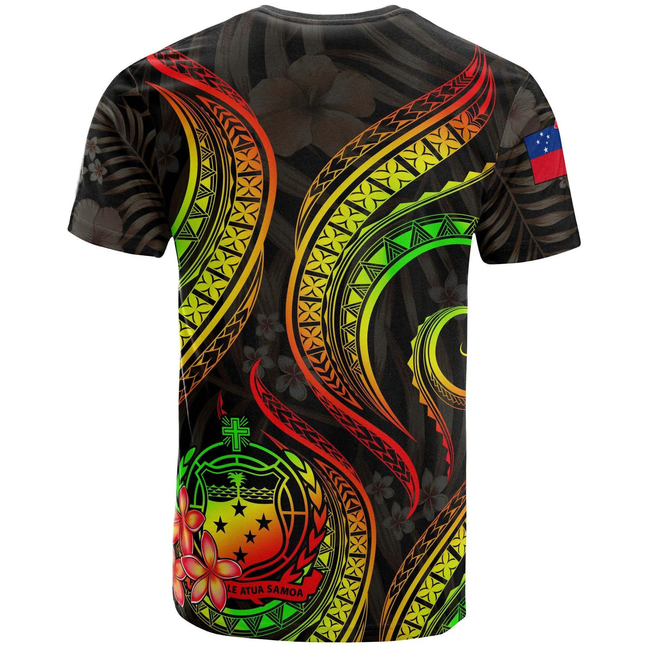 Alohawaii T-Shirt - Tee Samoa Polynesian - Reggae Plumeria - BN11