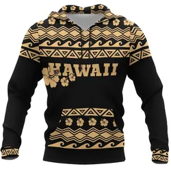 Alohawaii Clothing - Hoodie Hawaii Polynesian Turtle Hibiscus Pattern All Over BN11