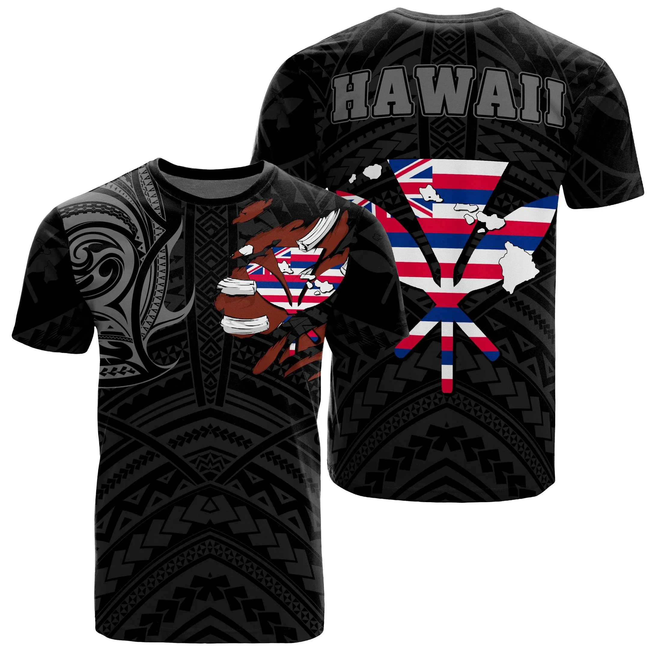 Hawaiian Aloha Kanaka T Shirt Heart Tattoo Gray Ah J1 Hawaiian Shorts Beach Short Sleeve
