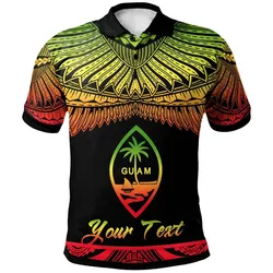 Guam Polynesian Custom Personalised Polo Shirt - Poly Tattoo Reggae Version