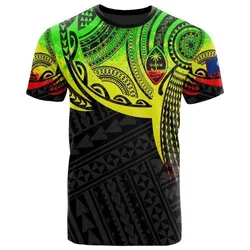 Guam Polynesian T shirt - Reggae Tattoo Pattern