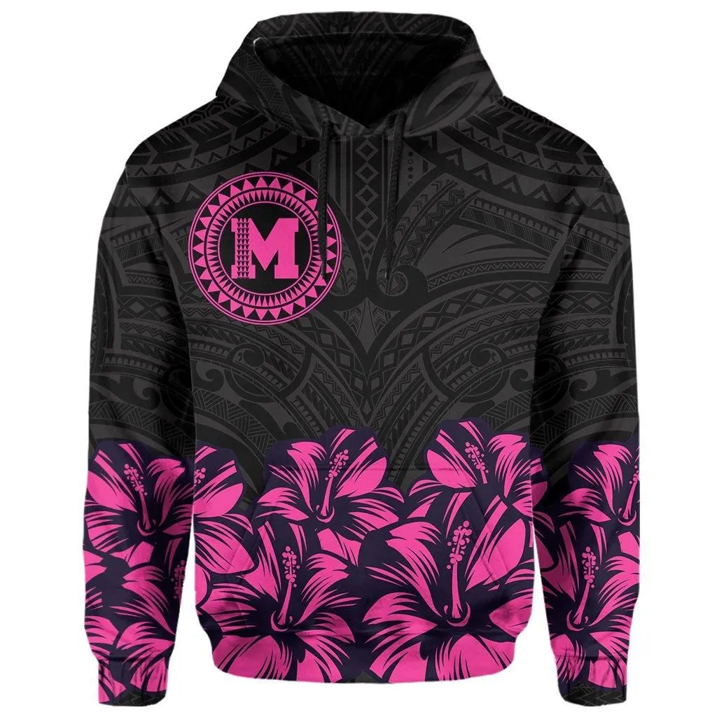Maui Map Hibiscus Polynesian Hoodie - Lithe Style - AH
