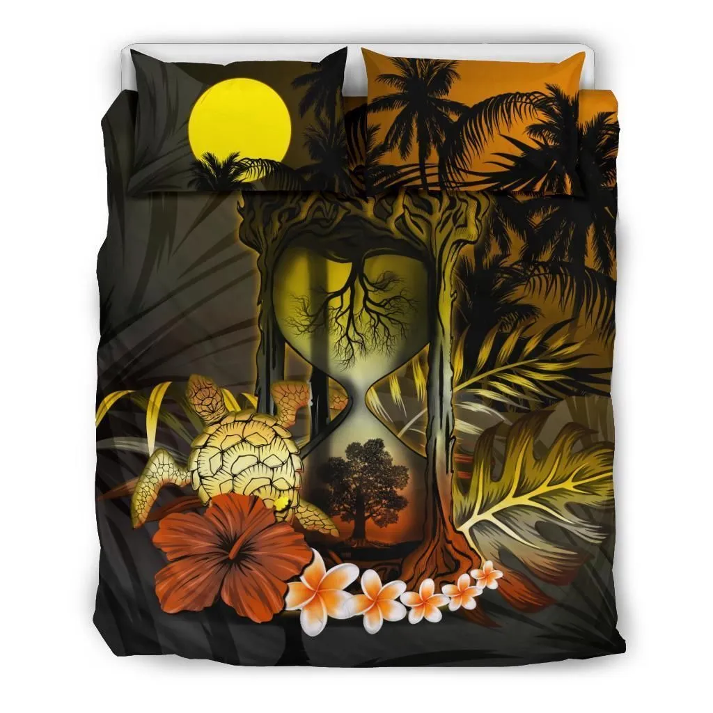 Palau Hibiscus Tree Of Life Hourglass Bedding Set Bedroom Decor
