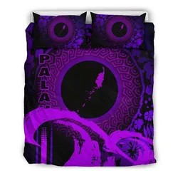 Palau Bedding Set Hibiscus And Wave Purple K6 Dhc28111137Dd