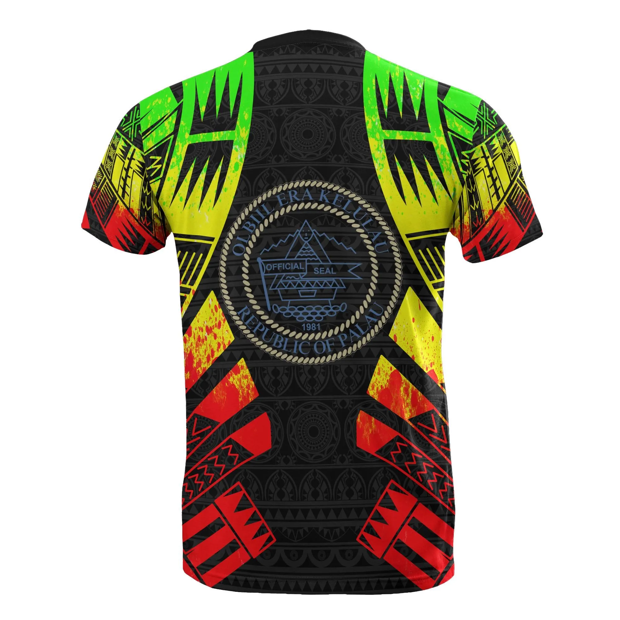 Palau T shirt - Palau Seal Polynesian Tattoo Reggae Style