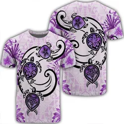 Hawaii Polynesian Plumeria Hibiscus Turtle T-Shirt - AH - Jack Style - Pink