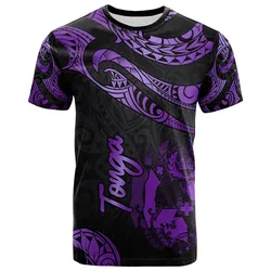 Tonga Polynesian T-Shirt - Poly Tattoo Purple Version