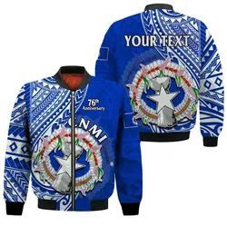 (Custom Personalised) Northern Mariana Islands Bomber Jacket Happy 76th CNMI Liberation Day LT14