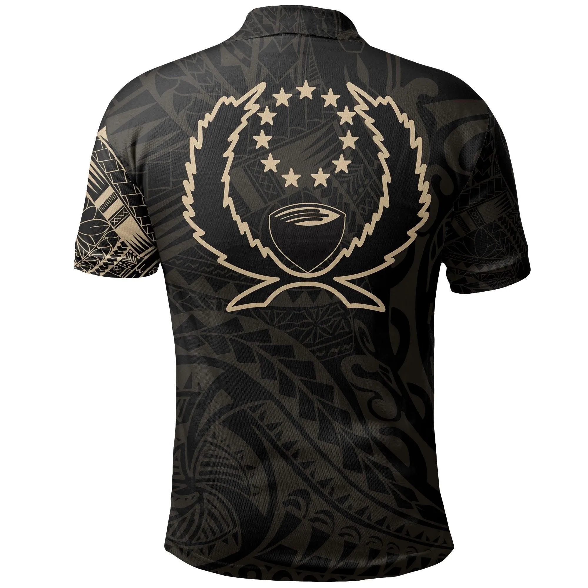 Polynesian Pride Polo Shirt - Pohnpei Polo Shirt Pohnpei Flag Polynesian Tattoo
