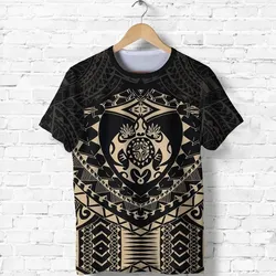Polynesian Tattoo Turtle T Shirt K5