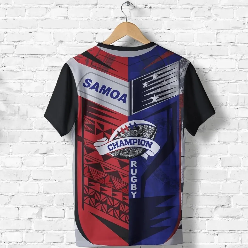 Samoa Polynesian T Shirts Rugby Winner K7
