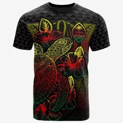 Guam T shirt - Guam Coat of Arms Turtle Hibiscus Reggae