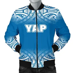Yap Mens Bomber Jacket - Fog Blue Style
