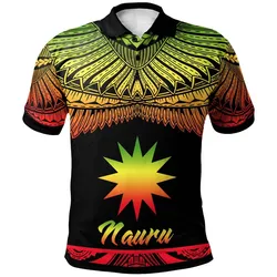 Nauru Polynesian Polo Shirt - Poly Tattoo Reggae Version