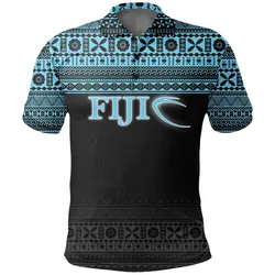 Fiji Polo Shirt - Rugby Fijian Tapa Pattern
