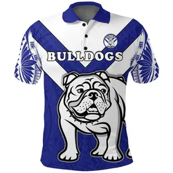Spirit Bulldogs Polo Shirt Makoi Fiji Rugby LT13