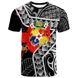 TongaT-Shirt -Hibiscus Ft Polynesian Pattern