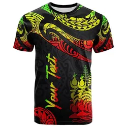 New Caledonia Polynesian Custom Personalised T shirt - Poly Tattoo Reggae Version